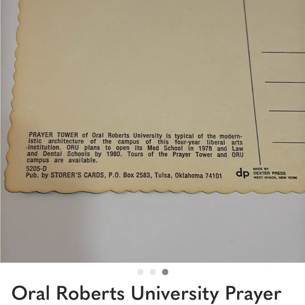 8 Vintage Postcards Oral Roberts Huntington West Virginia